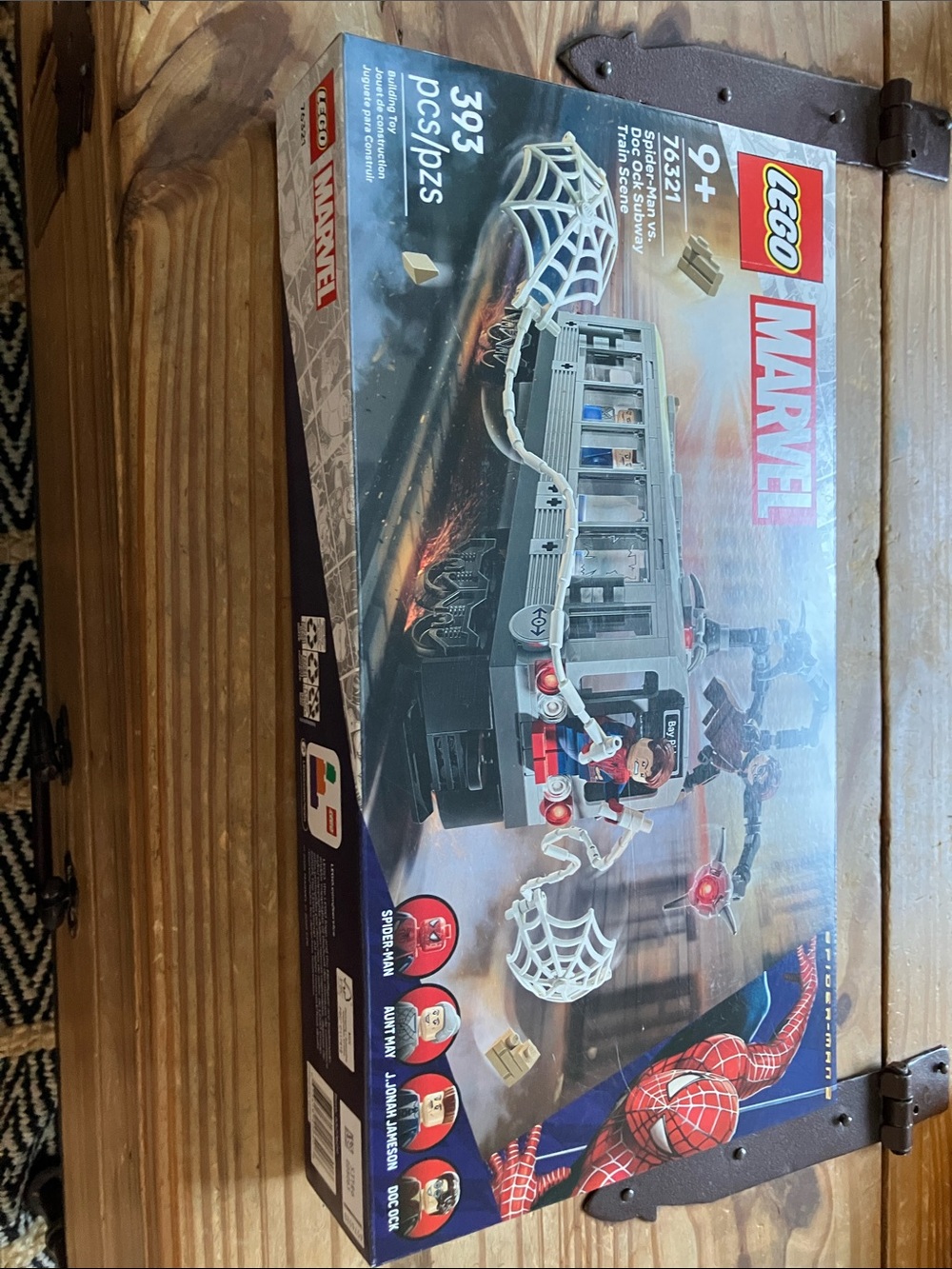 76321 Lego Marvel Spider-Man Grey Train Escape Set with Red and White Accents